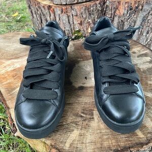 Coach Black Leather Sneakers, 11